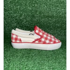 Vintage MUDD Y2K Checkerboard Low Top Slip On POPPY Vans Style Shoe Women Size 9